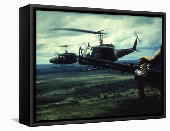 Air and Space: U.S. Army Bell UH-1 Iroquois-null-Framed Stretched Canvas