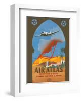 Air Atlas - Services All of Morocco, Algeria, Spain, France-RENLUC-Framed Art Print