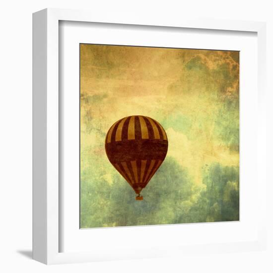 Air Balloon Ride-Gail Peck-Framed Art Print