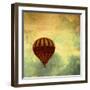 Air Balloon Ride-Gail Peck-Framed Art Print