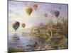 Air Balloons over Cottageville-Nicky Boehme-Mounted Giclee Print