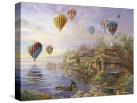 Air Balloons over Cottageville-Nicky Boehme-Stretched Canvas