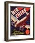 Air Chief Vegetable Label - Salinas, CA-Lantern Press-Framed Art Print