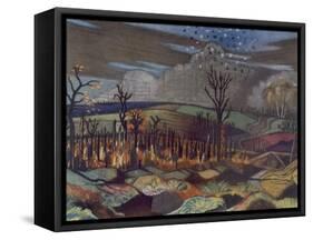 Air Fight at Wytschaete-Paul Nash-Framed Stretched Canvas