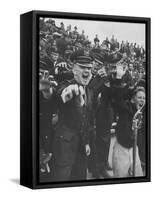 Air Force Academy Cadets Cheering During Game-Leonard Mccombe-Framed Stretched Canvas