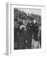 Air Force Academy Cadets Cheering During Game-Leonard Mccombe-Framed Photographic Print