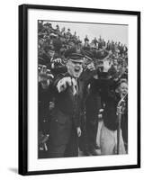 Air Force Academy Cadets Cheering During Game-Leonard Mccombe-Framed Photographic Print