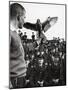 Air Force Academy Cadets Watching Handler Performing with the Air Force Mascot, a Falcon-Leonard Mccombe-Mounted Photographic Print