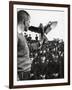 Air Force Academy Cadets Watching Handler Performing with the Air Force Mascot, a Falcon-Leonard Mccombe-Framed Photographic Print