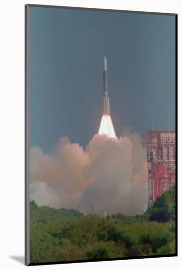 Air Force Delta Rocket Shooting into Orbit-Bill Mitchell-Mounted Photographic Print