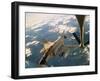 Air Force Jet Refueling While Flying-null-Framed Photographic Print