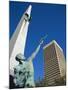 Air Force Monument, Downtown Oklahoma City, Oklahoma, United States of America, North America-Richard Cummins-Mounted Photographic Print
