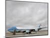Air Force One Awaits the Arrival of President Barack Obama at Andrews Air Force Base-null-Mounted Photographic Print