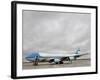 Air Force One Awaits the Arrival of President Barack Obama at Andrews Air Force Base-null-Framed Photographic Print