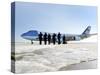 Air Force One, with President Obama and His Family Aboard, Prepares to Depart-null-Stretched Canvas