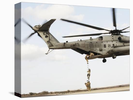 Air Force Pararescuemen Conduct a Combat Insertion and Extraction Exercise in Djibouti, Africa-null-Stretched Canvas