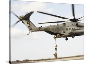 Air Force Pararescuemen Conduct a Combat Insertion and Extraction Exercise in Djibouti, Africa-null-Stretched Canvas