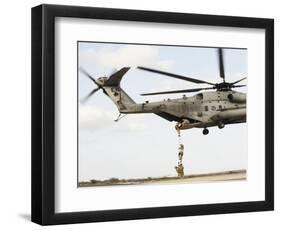 Air Force Pararescuemen Conduct a Combat Insertion and Extraction Exercise in Djibouti, Africa-null-Framed Photographic Print