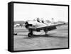 Air Force Trainer T-28-null-Framed Stretched Canvas