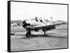 Air Force Trainer T-28-null-Framed Stretched Canvas