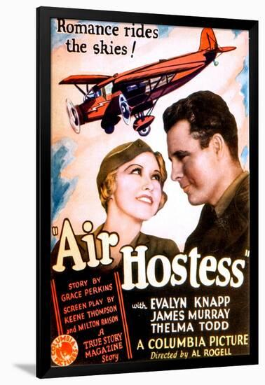 Air Hostess, Evalyn Knapp, James Murray, 1933-null-Framed Art Print