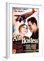 Air Hostess, Evalyn Knapp, James Murray, 1933-null-Framed Art Print