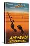 Air India Travel Poster-null-Stretched Canvas