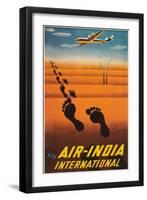 Air India Travel Poster-null-Framed Art Print