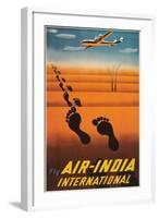 Air India Travel Poster-null-Framed Art Print