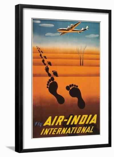 Air India Travel Poster-null-Framed Art Print