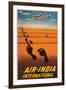 Air India Travel Poster-null-Framed Art Print