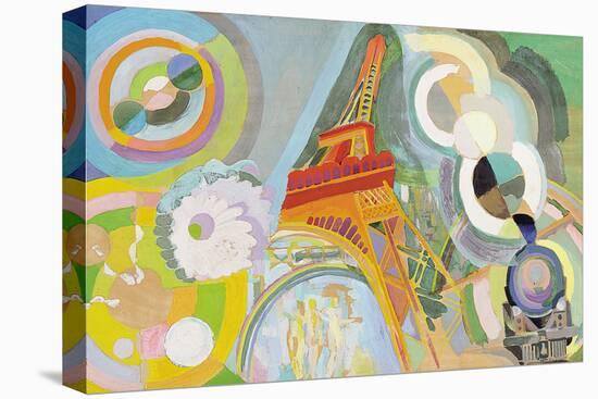 Air, Iron and Water, Study, 1937-Robert Delaunay-Stretched Canvas