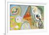 Air, Iron and Water, Study, 1937-Robert Delaunay-Framed Giclee Print