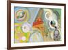 Air, Iron and Water, Study, 1937-Robert Delaunay-Framed Giclee Print