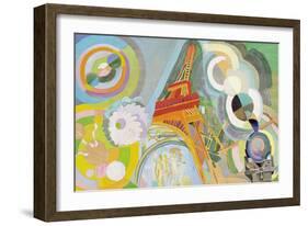 Air, Iron and Water, Study, 1937-Robert Delaunay-Framed Giclee Print