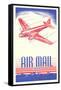 Air Mail Bond-null-Framed Stretched Canvas
