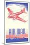 Air Mail Bond-null-Mounted Art Print