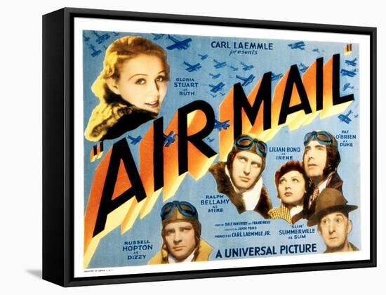 Air Mail, Gloria Stuart, Russell Hopton, Ralph Bellamy, Lilian Bond, Pat O'Brien, 1932-null-Framed Stretched Canvas