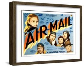 Air Mail, Gloria Stuart, Russell Hopton, Ralph Bellamy, Lilian Bond, Pat O'Brien, 1932-null-Framed Photo