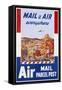 Air Mail Parcel Post Poster-Melbourne Brindle-Framed Stretched Canvas