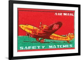 Air Mail Safety Matches-null-Framed Art Print