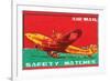 Air Mail Safety Matches-null-Framed Premium Giclee Print