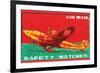 Air Mail Safety Matches-null-Framed Premium Giclee Print