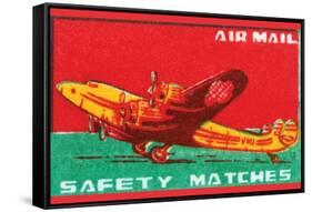 Air Mail Safety Matches-null-Framed Stretched Canvas