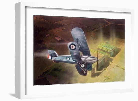 Air Marshal Sir Victor Goddard's Vision of Drem Airfield Four Years in the Future-null-Framed Giclee Print