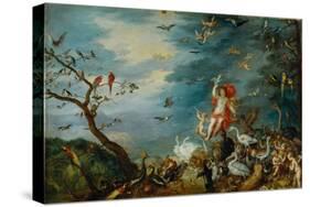 Air-one of four paintings showing the four elements, ordered in 1607 by Cardinal Federico Borromeo.-Jan Brueghel the Elder-Stretched Canvas