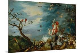 Air-one of four paintings showing the four elements, ordered in 1607 by Cardinal Federico Borromeo.-Jan Brueghel the Elder-Mounted Giclee Print