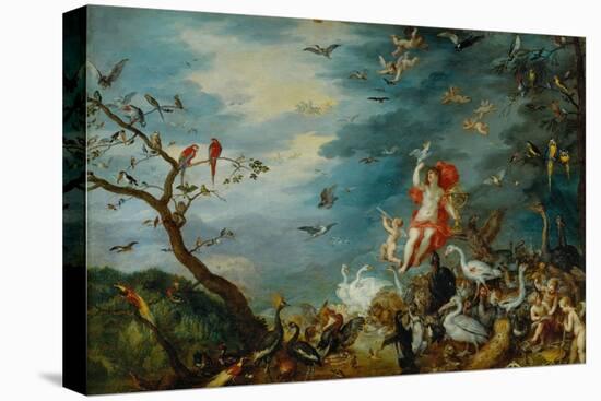 Air: One of the Four Paintings Showing the Four Elements-Jan Brueghel the Elder-Stretched Canvas