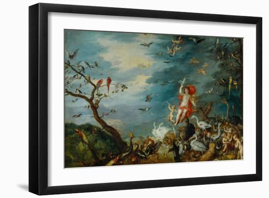 Air: One of the Four Paintings Showing the Four Elements-Jan Brueghel the Elder-Framed Giclee Print