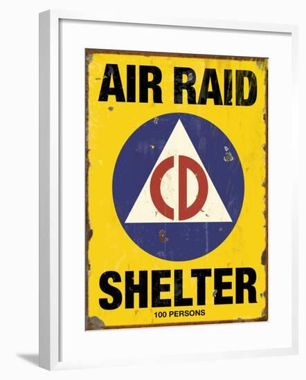 Air Raid CD-Retroplanet-Framed Giclee Print